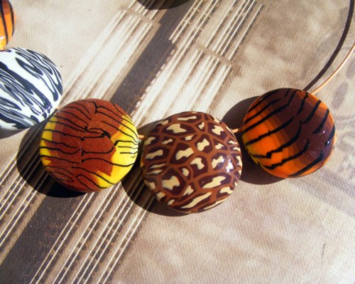 Fimo náhrdelník "Afrika" — foto 6
