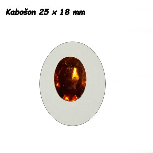 Kabošon Topaz 25 x 18 mm — foto 2