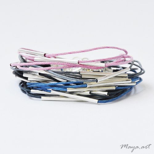 Stříbrnrůžový náramek "SIMPLE BRACELET" — foto 2