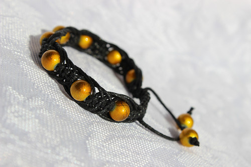 Náramek makramé/shamballa — foto 3