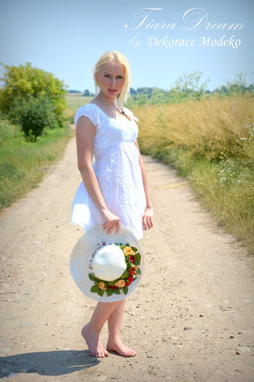 Klobouk "Letní Romance" - ZAMLUVENÝ! — foto 3