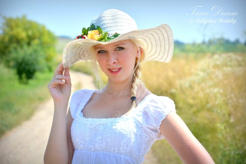 Klobouk "Letní Romance" - ZAMLUVENÝ! — foto 4