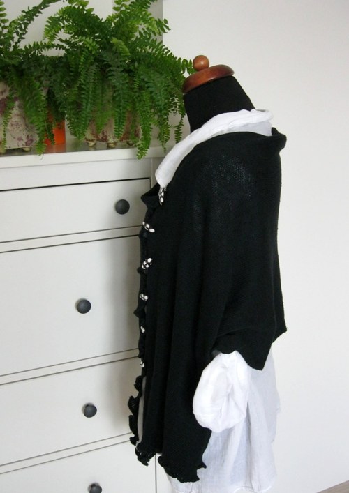 Šálové bolerko černé — foto 3
