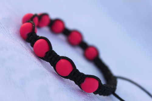 Náramek makramé/shamballa — foto 2