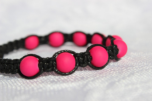 Náramek makramé/shamballa — foto 3