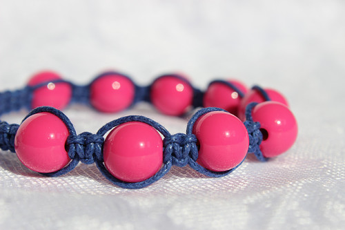 Náramek makramé/shamballa — foto 6