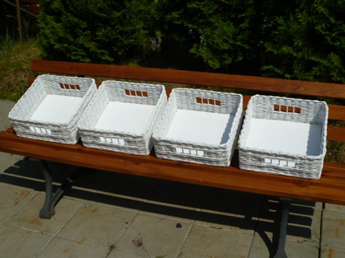 Set 4 ks bílých košů - objednávka — foto 5