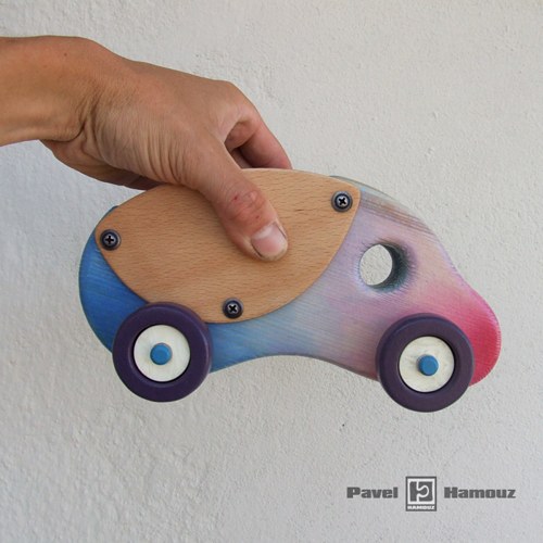 Náklaďáček mini - růžovo/modrý — foto 3