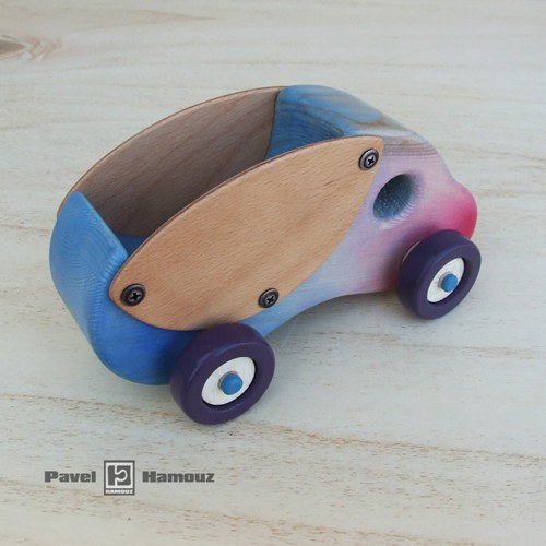 Náklaďáček mini - růžovo/modrý — foto 5