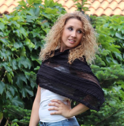 Krajkové pončo — foto 4