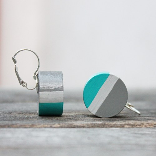 Malované náušnice - minimalistické — foto 2
