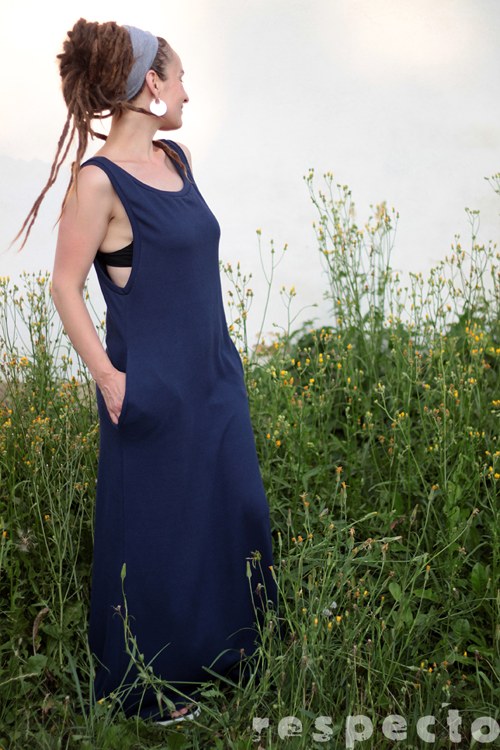 Volné šaty s maxi průramky ............ L — foto 3