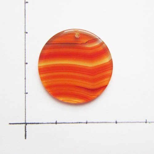 Achátový plátek vrtaný, 2,4 cm — foto 3