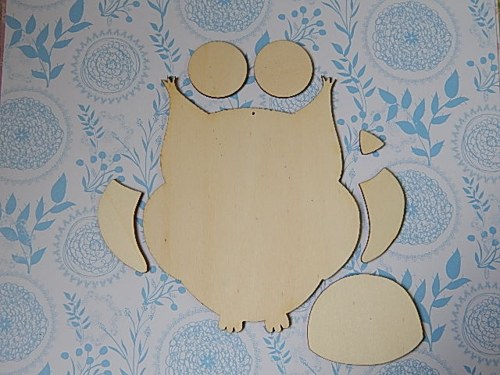 Dřevěný výřez, Sova Cecilka - malá — foto 2
