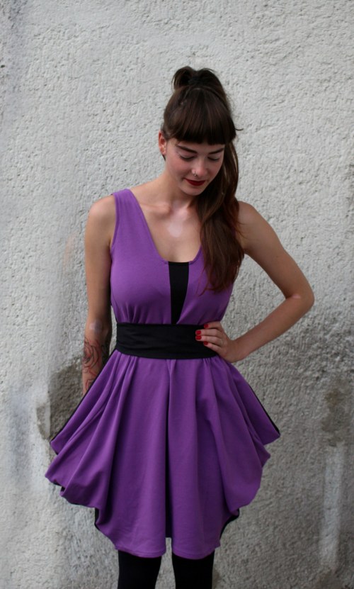 Šaty KASS violet 2 v 1 — foto 2