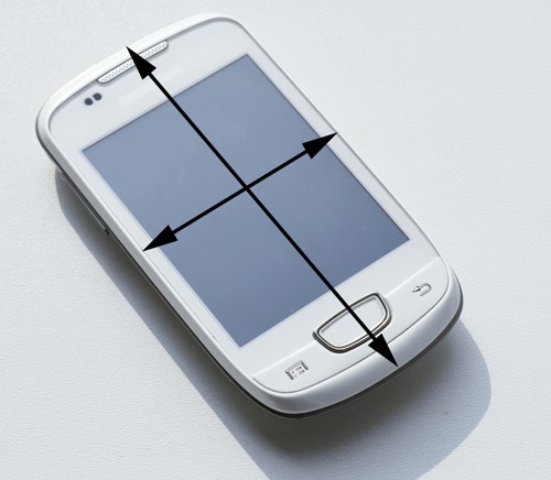 Džínový obal na mobil s kapsou - bubliny — foto 5