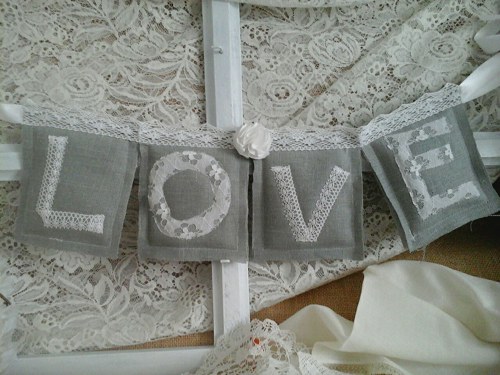 Vintage girlanda LOVE — foto 2