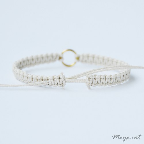 Béžový náramek "MACRAME BRACELET" — foto 2