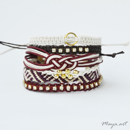 Béžový náramek "MACRAME BRACELET" — foto 3