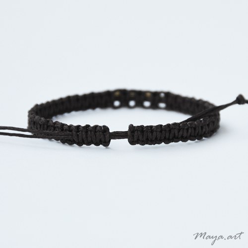 Hnědý náramek "MACRAME BRACELET" — foto 2