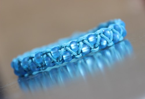 Mořský vánek.. Dvojřadý náramek macramé — foto 3