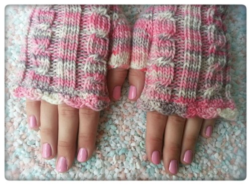 Cukrátka ... návleky 100% merino — foto 2