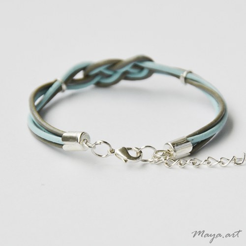 Tyrkysovošedý náramek "SIMPLE BRACELET" — foto 2