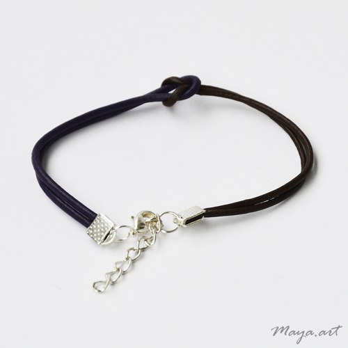 Hnědofialový náramek "SIMPLE BRACELET" — foto 2