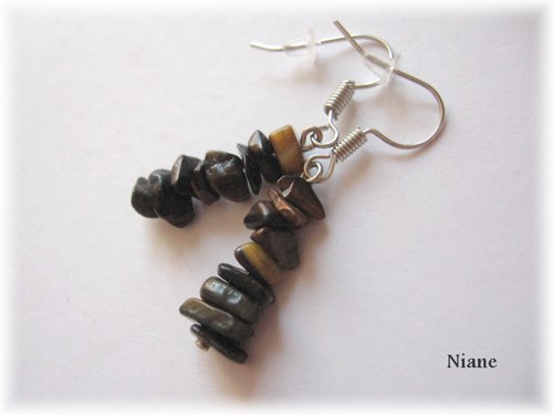 Sokolí oko - náušnice — foto 3