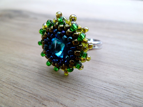 Swarovski "Paví" ... prsten — foto 3
