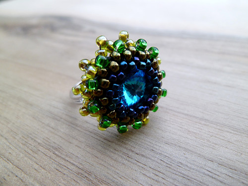 Swarovski "Paví" ... prsten — foto 6
