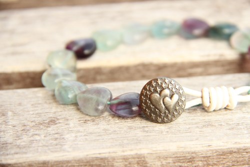 Bohemian fluorit heart — foto 2