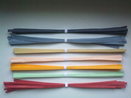 Barevné proužky na quilling 7mm — foto 2