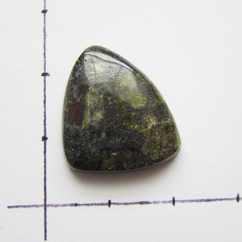 Kabošon epidot, 20x17x5 — foto 4