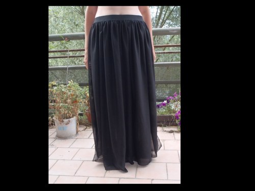 Šifónovka černo-černá, na přání — foto 2