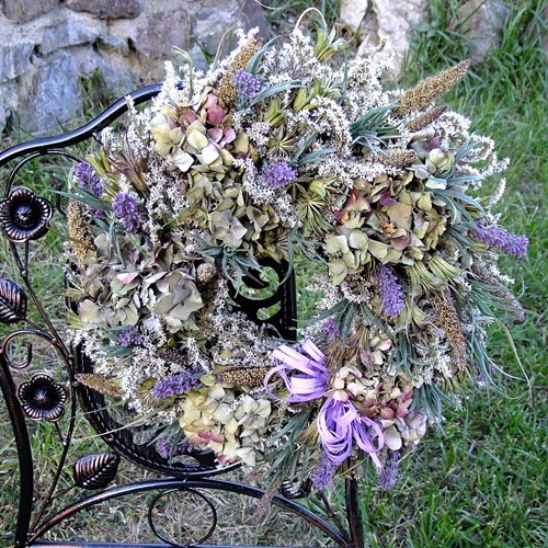 Věnec celoroční - Levandule a hortensie — foto 4