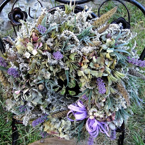 Věnec celoroční - Levandule a hortensie — foto 5