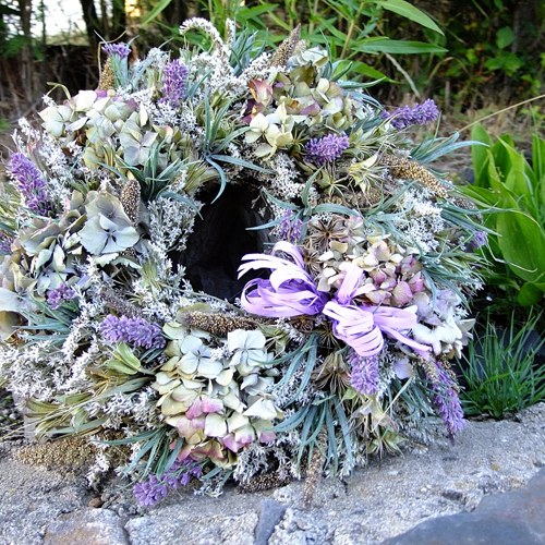 Věnec celoroční - Levandule a hortensie — foto 6