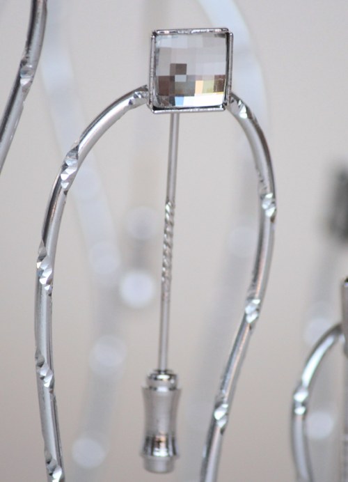 Jehla do kravaty "Crystal Silver Shade" Chessboard — foto 3