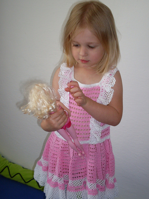 Růžovobílé šatičky — foto 6