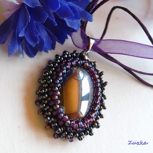 "Hematite Medallion" náhrdelník — foto 3