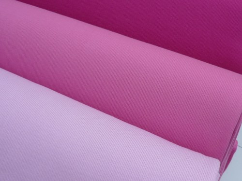 Náplet elastický žebrovaný - tmavě růžový — foto 2