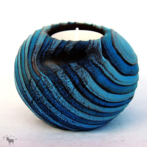 Dřevěný svícen — foto 4