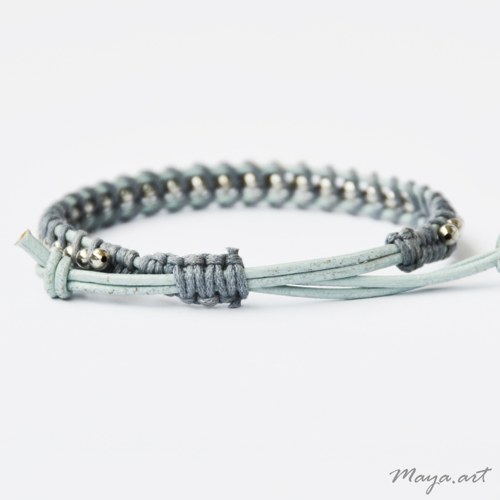 Modrý náramek WRAP BRACELET — foto 2