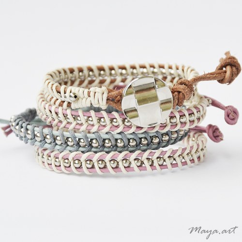 Modrý náramek WRAP BRACELET — foto 3