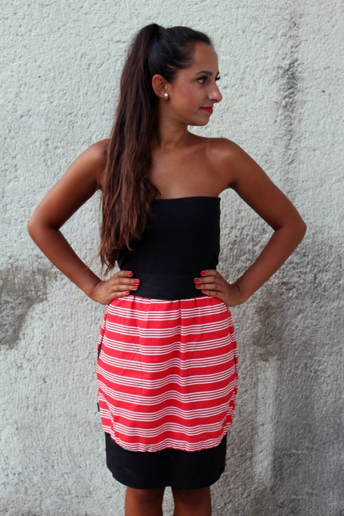 Šaty LIUC stripes rot — foto 2