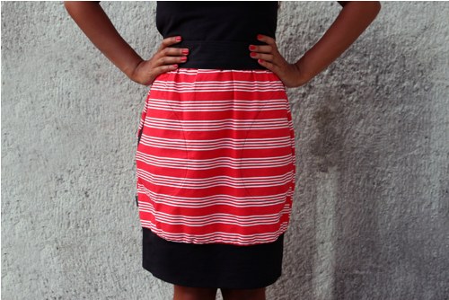 Šaty LIUC stripes rot — foto 4