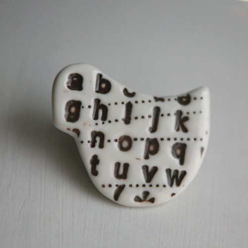 Messinger Choco (porcelánová brož) — foto 2