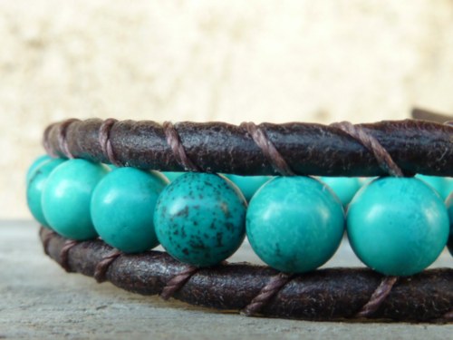 Náramek ... bohochic ... turquoise — foto 5