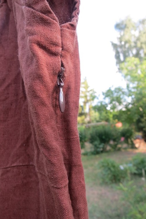 Rose lněná, čokoládová .. šaty — foto 5
